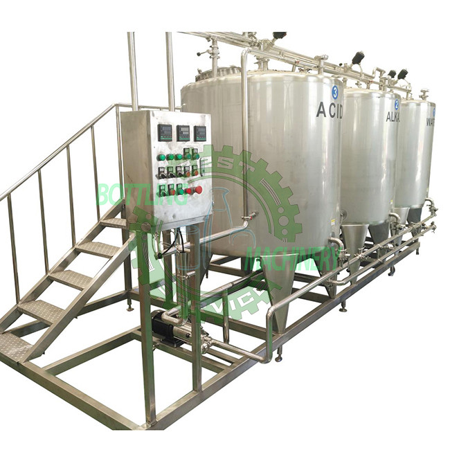 炭酸飲み物の詰物ラインのための酸のアルカリ純粋な熱湯CIPタンク機械